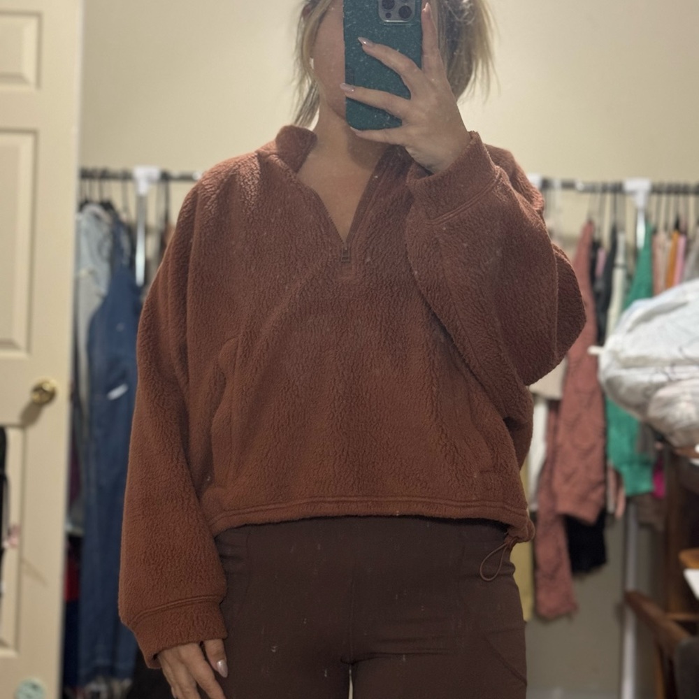 Cropped Quarter Zip Pullover by Old Navy - Picture 1 of 8